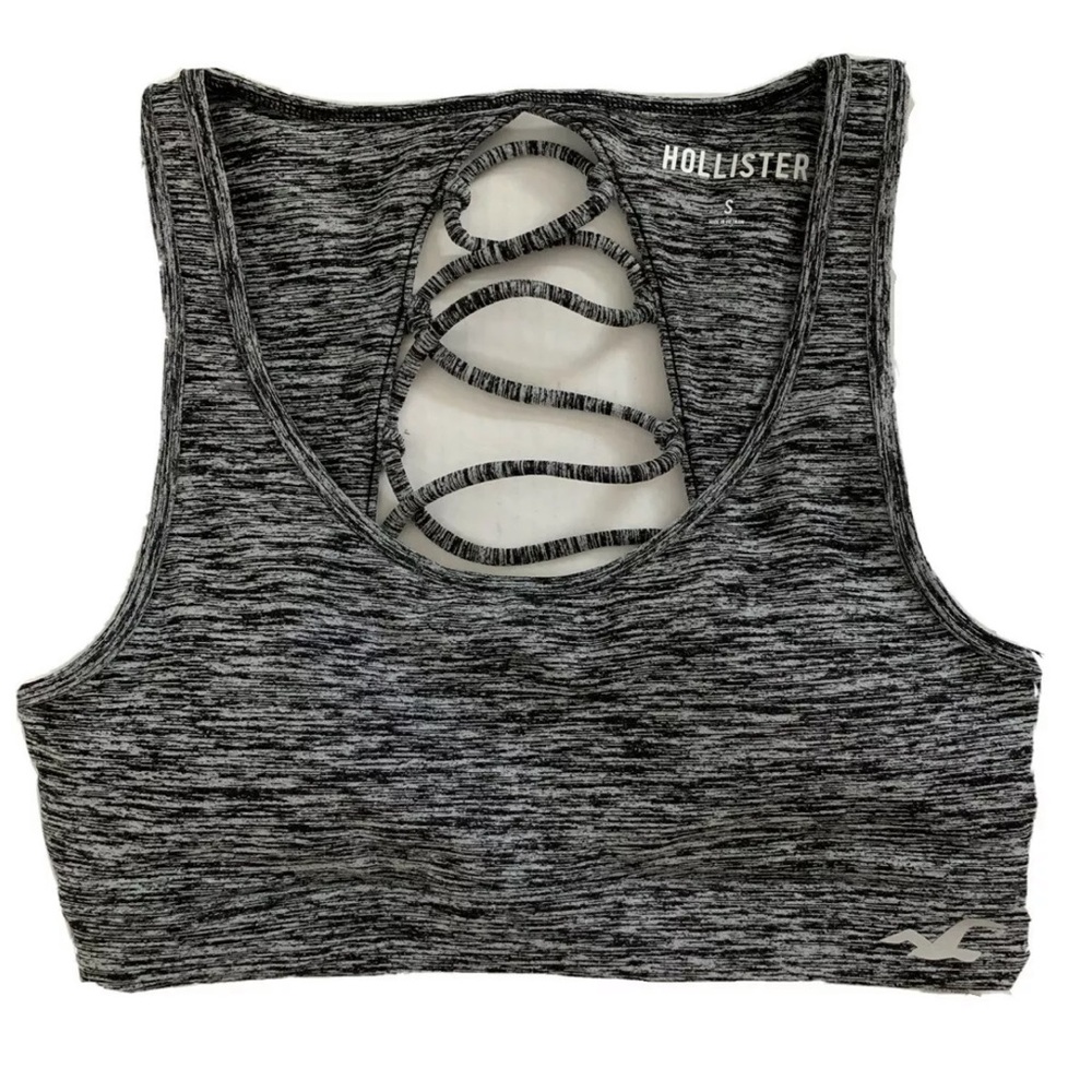 NEW HOLLISTER Woman’s Sports Bra Gray sz Small